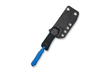 Image of CIVIVI Baby Banter Fixed Blade Knife, 2.39 in, Nitro-V Steel Black Stonewashed Blade, Drop Point Blade, G10 Black/Blue Handle, C23045-1