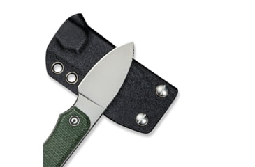 Image of CIVIVI Baby Banter Fixed Blade Knife, 2.39 in, Nitro-V Steel Stonewashed Blade, Drop Point Blade, Canvas Micarta Green Handle, C23045-2