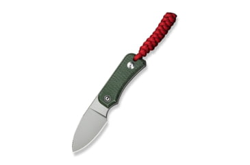 Image of CIVIVI Baby Banter Fixed Blade Knife, 2.39 in, Nitro-V Steel Stonewashed Blade, Drop Point Blade, Canvas Micarta Green Handle, C23045-2