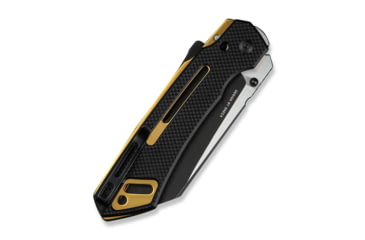 Image of CIVIVI Buster Fg Thumb Stud &amp; Superlock Knife Black Coarse G10 Handle 4.2inch Black Stonewashed Nitro-v Blade, Satin Flat - C24052-1