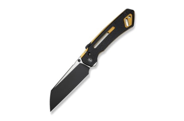 Image of CIVIVI Buster Fg Thumb Stud &amp; Superlock Knife Black Coarse G10 Handle 4.2inch Black Stonewashed Nitro-v Blade, Satin Flat - C24052-1