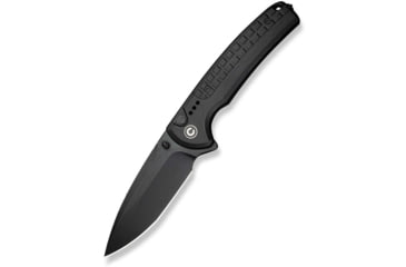Image of CIVIVI Sentinel Strike Ii Flipper &amp; Thumb Stud &amp; Button Lock Knife Black Aluminum Handle With Black Frn Integral Spacer
