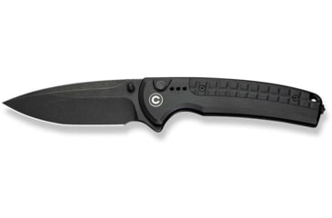 Image of CIVIVI Sentinel Strike Ii Flipper &amp; Thumb Stud &amp; Button Lock Knife Black Aluminum Handle With Black Frn Integral Spacer