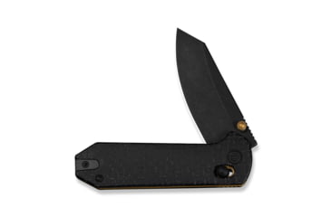 Image of CIVIVI Thumb Stud &amp; Crossbar Lock Knife Black Burlap Micarta Handle 2.88inch Black Stonewashed 14c28n Blade