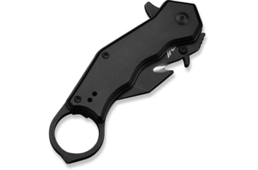Image of CIVIVI Amaroq Flipper &amp; Thumb Stud &amp; Button Lock Knife Black Aluminum Handle 2.11inch Black Stonewashed Nitro-v Blade