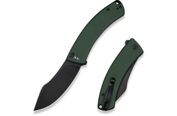 Image of CIVIVI Outlaw Muk Flipper &amp; Button Lock Knife Teal Green G10 Handle 3.47inch Black Stonewashed 14c28n Blade