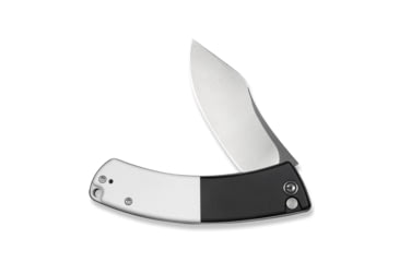 Image of CIVIVI Outlaw Muk Flipper &amp; Button Lock Knife Black &amp; White G10 Handle 3.47inch Satin Finished 14c28n Blade