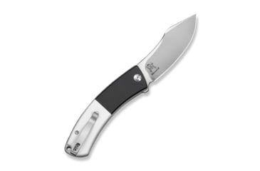 Image of CIVIVI Outlaw Muk Flipper &amp; Button Lock Knife Black &amp; White G10 Handle 3.47inch Satin Finished 14c28n Blade