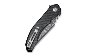 Image of CIVIVI Bluetick Flipper Knife Carbon Fiber Overlay On Black G10 Handle