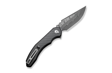 Image of CIVIVI Bluetick Flipper Knife Carbon Fiber Overlay On Black G10 Handle