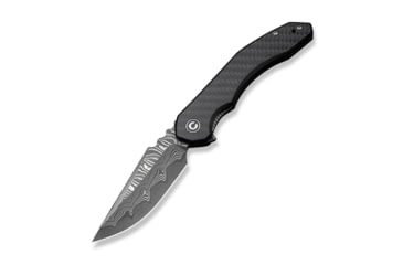 Image of CIVIVI Bluetick Flipper Knife Carbon Fiber Overlay On Black G10 Handle