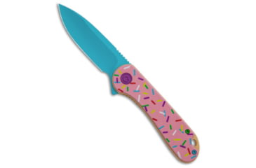 Image of Civivi CIVIVI Elementum Dessert WarriorR Exclusive Knife Pink G-10 2.9" Blue Donut, Pink, D2, adult, BHQ-148967