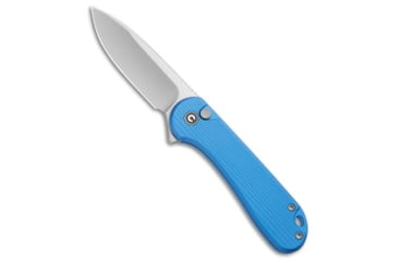 Image of Civivi CIVIVI Elementum II Button Lock Knife Diamond Patterned Blue Al 3" Satin, Blue, Nitro-V, adult, BHQ-210534