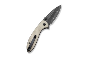 Image of CIVIVI Faeger Flipper &amp; Thumb Stud &amp; Button Lock Knife Milled Ivory G10 Handle