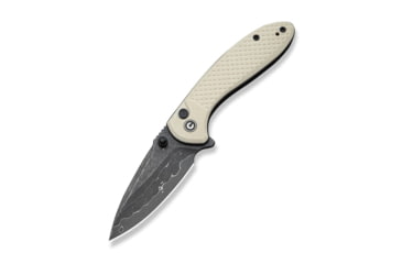 Image of CIVIVI Faeger Flipper &amp; Thumb Stud &amp; Button Lock Knife Milled Ivory G10 Handle