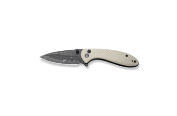 Image of CIVIVI Faeger Flipper &amp; Thumb Stud &amp; Button Lock Knife Milled Ivory G10 Handle