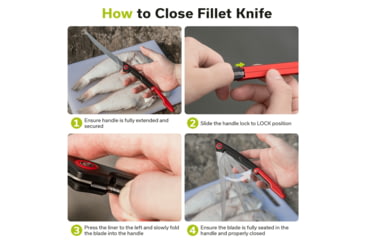 Image of Civivi Knife Shawka 5.81 Black Red Folding Fillet Knife