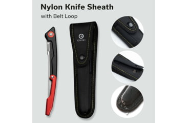Image of Civivi Knife Shawka 5.81 Black Red Folding Fillet Knife