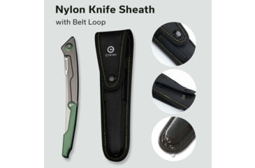 Image of Civivi Knife Shawka 5.81 Grey Green Folding Fillet Knf