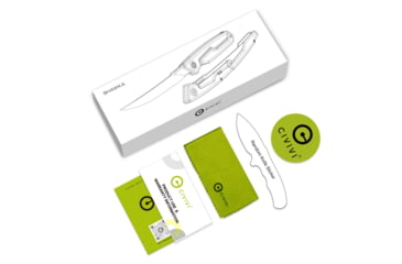 Image of Civivi Knife Shawka 5.81 Silver Blue Folding Fillet Knf