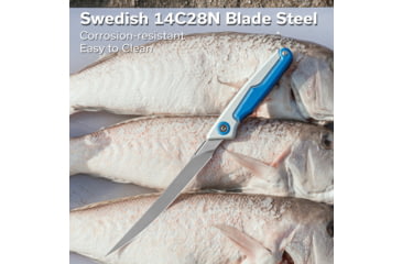 Image of Civivi Knife Shawka 5.81 Silver Blue Folding Fillet Knf