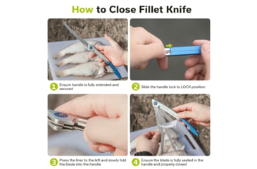 Image of Civivi Knife Shawka 5.81 Silver Blue Folding Fillet Knf