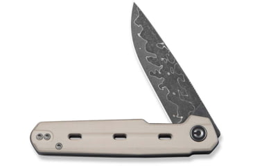 Image of CIVIVI Navo Flipper Knife Ivory G10 Handle 3.25inch Damascus Blade