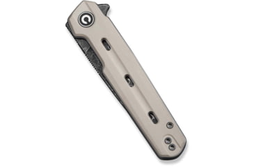 Image of CIVIVI Navo Flipper Knife Ivory G10 Handle 3.25inch Damascus Blade