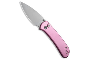 Image of Civivi CIVIVI Qubit Button Lock Knife Pink Aluminum 2.98" Satin C22030E-5*DISC*, Pink, 14C28N, adult, BHQ-232261