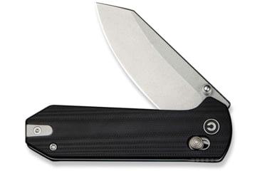 Image of CIVIVI Yonder Thumb Stud &amp; Crossbar Lock Knife Black G10 Handle