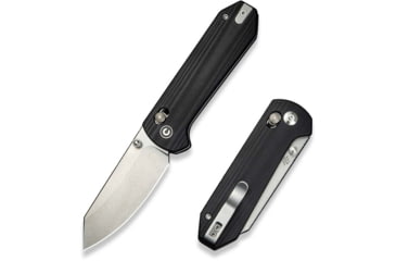 Image of CIVIVI Yonder Thumb Stud &amp; Crossbar Lock Knife Black G10 Handle