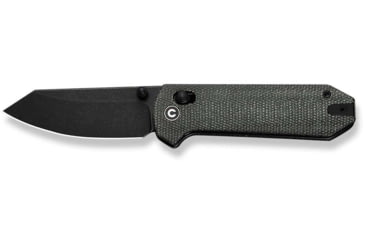 Image of CIVIVI Yonder Thumb Stud &amp; Crossbar Lock Knife Dark Green Canvas Micarta Handle