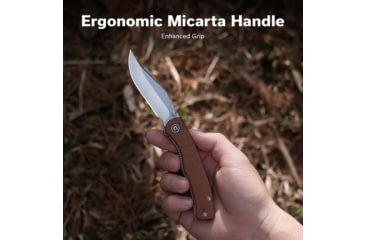 Image of CIVIVI Clingman Front Flipper &amp; Thumb Stud Knife Micarta Handle 2.99inch Nitro-v Blade C23065-3 - C23065-3
