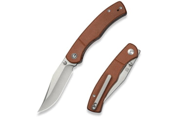 Image of CIVIVI Clingman Front Flipper &amp; Thumb Stud Knife Micarta Handle 2.99inch Nitro-v Blade C23065-3 - C23065-3