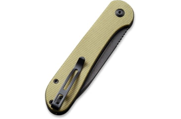 Image of CIVIVI Elementum Folding Knife, 3.47in, Carbon Steel, Micarta Handle, Olive/Black, C2103B