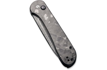 Image of CIVIVI Elementum Folding Knife, 3.47in, Damascus Blade, Carbon Fiber/Steel Handle, Marble/Black, C2103DS3