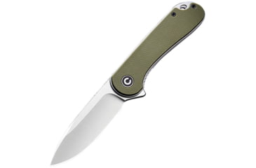 Image of CIVIVI Elementum Linerlock Green Folding Knife, 3 satin finish D2 tool steel blade, Green G10 handle, C907E