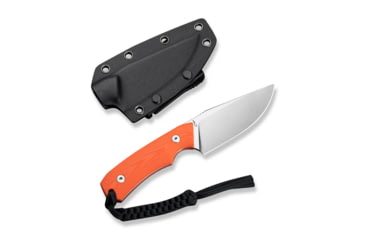 Image of CIVIVI Gander Fixed Blade Knife Orange G10 Contoured Handle (3.63" Satin Finished 14C28N Blade)