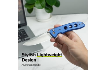 Image of CIVIVI Hyperpulse Flipper &amp; Thumb Stud &amp; Button Lock Knife Aluminum Handle 3.5inch 14c28n Blade C23087a-2 - C23087A-2