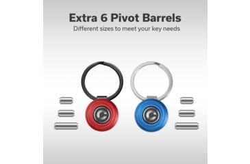 Image of CIVIVI Key Coin Aluminum Pocket Key Organizer Set, Red/Blue, C23056-3