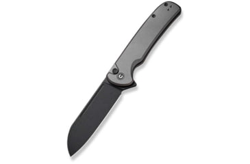 Image of CIVIVI Chevalier Folding Knife, 3.4in, Carbon Steel, Sheepsfoot Blade, Aluminum Gray Handle, C20022B3