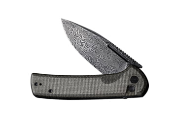 Image of Civivi Knife Conspirator 3.48'' Dk Green Micarta/blk Damascus