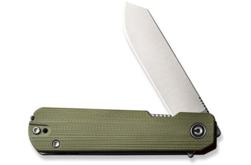 Image of Civivi Sendy Flipper Assisted Opening Folding Knife 2.83 in, Nitro-V, Spey Point Blade, G10 Green/Red Handle, C21004B1CP