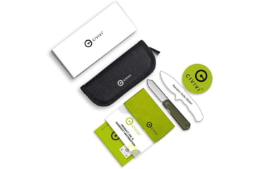 Image of Civivi Sendy Flipper Assisted Opening Folding Knife 2.83 in, Nitro-V, Spey Point Blade, G10 Green/Red Handle, C21004B1CP