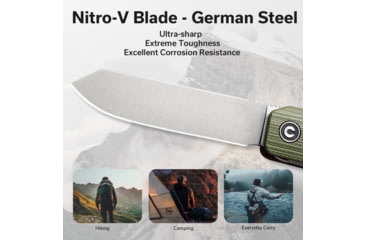 Image of Civivi Sendy Flipper Assisted Opening Folding Knife 2.83 in, Nitro-V, Spey Point Blade, G10 Green/Red Handle, C21004B1CP