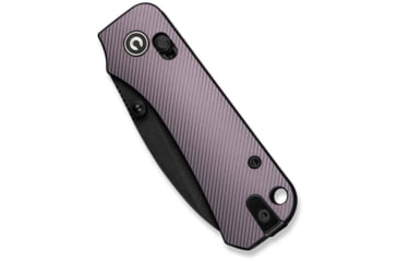 Image of Civivi Knives Baby Banter 2 2.34: Folding Drop Point Plain Black Stonewashed Nitro-V Steel Blade, Purple Textured Aluminum Handle,C23074-2