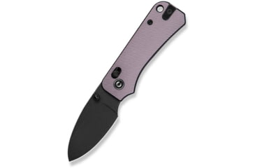 Image of Civivi Knives Baby Banter 2 2.34: Folding Drop Point Plain Black Stonewashed Nitro-V Steel Blade, Purple Textured Aluminum Handle,C23074-2