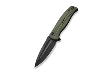 Image of Civivi Knives Incindie 3.48 Folding Spear Point Plain Black Stonewashed 14C28N Steel Blade, OD Green Textured G10 Handle,C23053-2