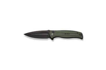 Image of Civivi Knives Incindie 3.48 Folding Spear Point Plain Black Stonewashed 14C28N Steel Blade, OD Green Textured G10 Handle,C23053-2