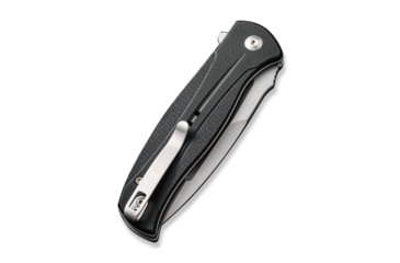 Image of Civivi Knives Incindie 3.48 Folding Spear Point Plain Stonewashed 14C28N Steel Blade, Black Textured G10 Handle,C23053-3